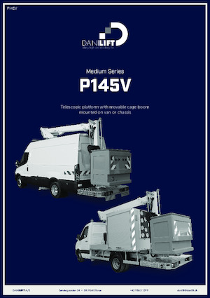 Nacele cu braț articulat montate pe camion Danilift P145V