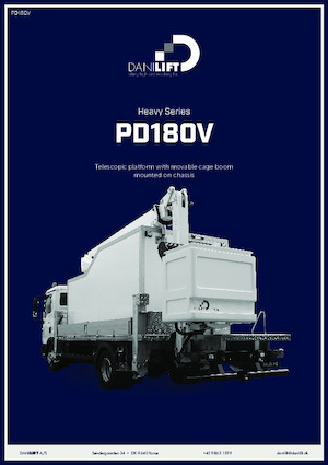 Nacele cu braț articulat montate pe camion Danilift PD180V