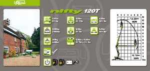 Nacele cu braț articulat montate pe camion Niftylift NL 120 T