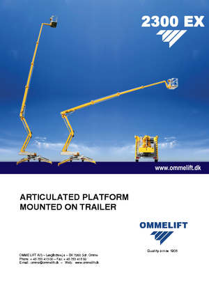 Nacele cu braț articulat montate pe camion OMMELIFT Omme 2300EXBB