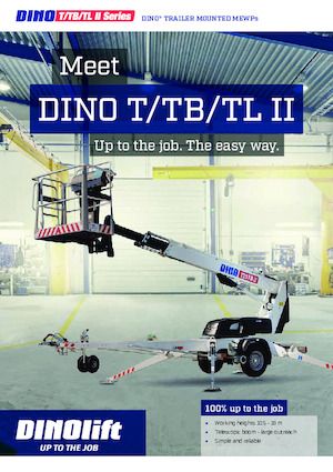 Nacele telescopice montate pe trailer Dino Lift Dino 105TL II