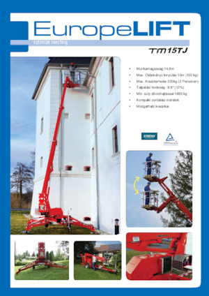 Nacele telescopice montate pe trailer EuropeLift TM 15 TJi