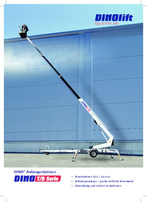 Nacele telescopice montate pe trailer Dino Lift Dino 180T