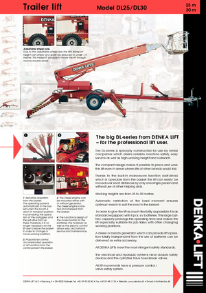 Nacele telescopice montate pe trailer Denka-Lift - Rothlehner DL 25 