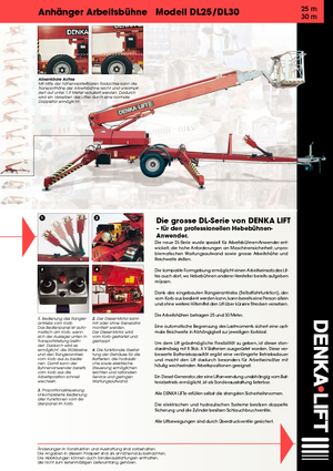 Nacele telescopice montate pe trailer Denka-Lift - Rothlehner DL 25 