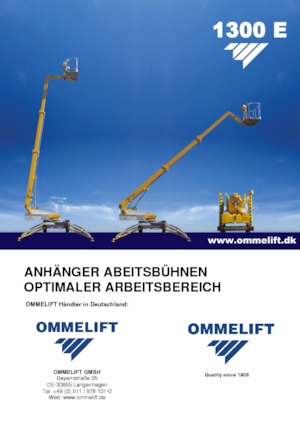 Nacele telescopice montate pe trailer OMMELIFT 1300 E