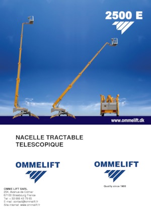 Nacele telescopice montate pe trailer OMMELIFT 2500 E