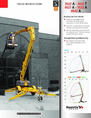 Nacele telescopice montate pe trailer Bil-Jax 4527 A