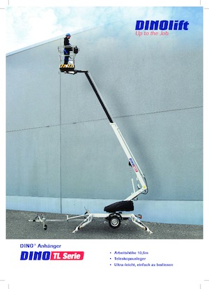 Nacele telescopice montate pe trailer Dino Lift Dino 105TL