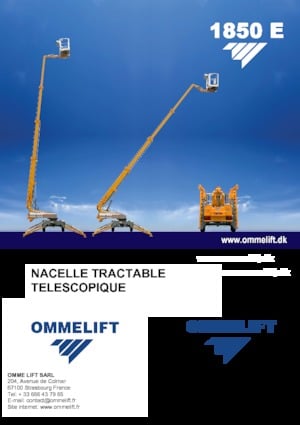 Nacele telescopice montate pe trailer OMMELIFT 1850 E