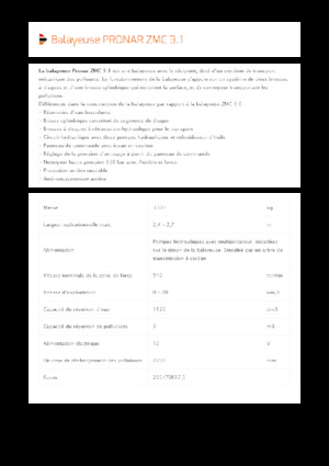 Măturători stradale montate pe trailer Pronar ZMC 3.1