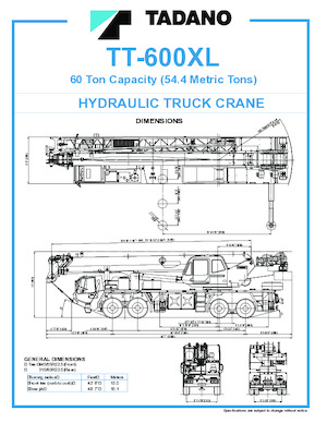 Automacarale Tadano TT-600XL