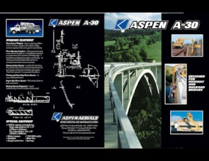 Nacele cu braț articulat montate pe trailer Aspen Aerials  A-30 