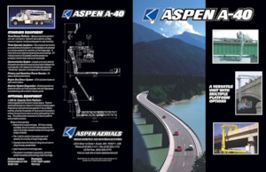 Nacele cu braț articulat montate pe trailer Aspen Aerials  A-40 