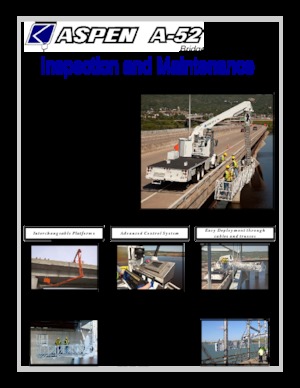 Nacele cu braț articulat montate pe trailer Aspen Aerials  A-52