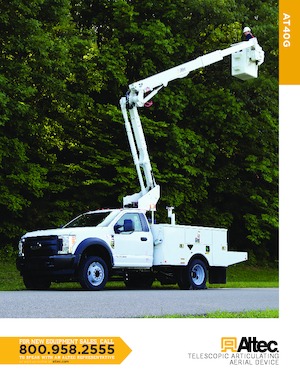 Nacele cu braț articulat montate pe trailer Altec AT40G