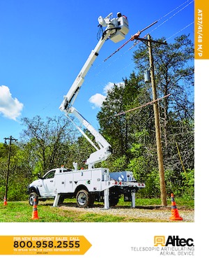 Nacele cu braț articulat montate pe trailer Altec AT48M/P