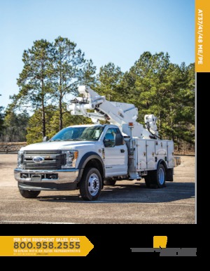 Nacele cu braț articulat montate pe trailer Altec AT41ME/PE