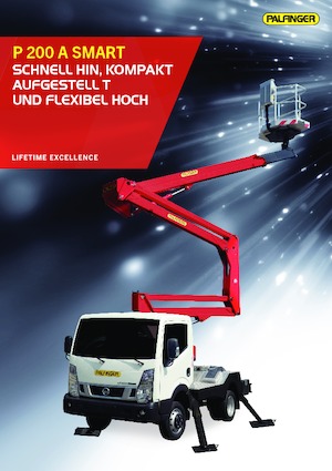 Nacele cu braț articulat montate pe trailer Palfinger P 200 A