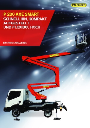 Nacele cu braț articulat montate pe trailer Palfinger P 200 AXE