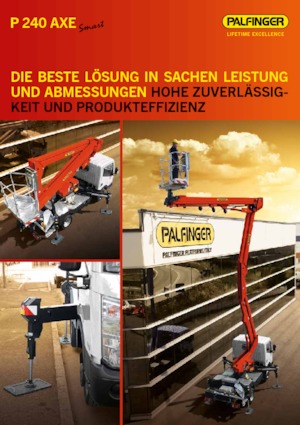 Nacele cu braț articulat montate pe trailer Palfinger P 240 AXE