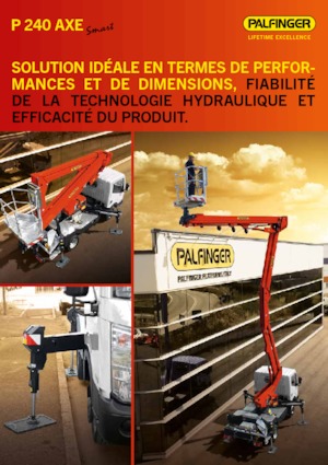 Nacele cu braț articulat montate pe trailer Palfinger P 240 AXE