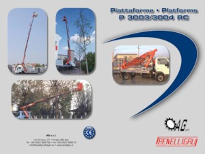 Nacele telescopice montate pe camion Benelligru P 3003