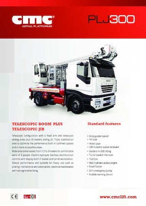 Nacele cu braț articulat montate pe trailer CMC PLJ300