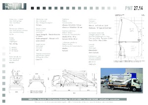 Nacele cu braț articulat montate pe trailer ISOLI PNT 27 14
