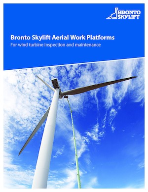 Nacele cu braț articulat montate pe trailer Bronto Skylift S 255 HLA