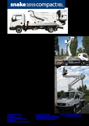 Nacele cu braț articulat montate pe trailer Oil & Steel Snake 2010 Compact REL