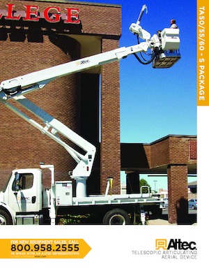 Nacele cu braț articulat montate pe trailer Altec TA50S