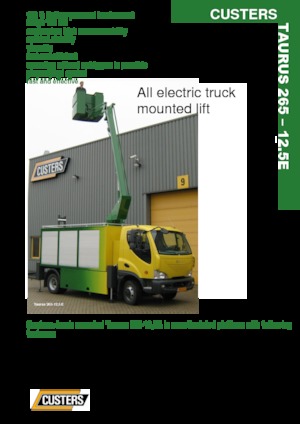 Nacele cu braț articulat montate pe trailer Custers Taurus 265-12,5E