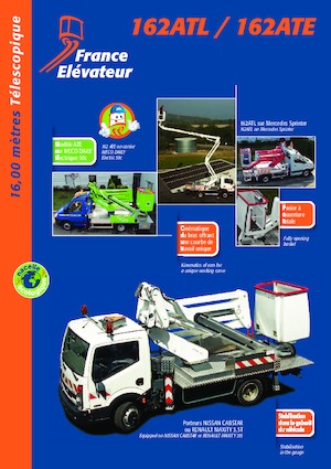 Nacele telescopice montate pe camion France Elévateur 162ATL