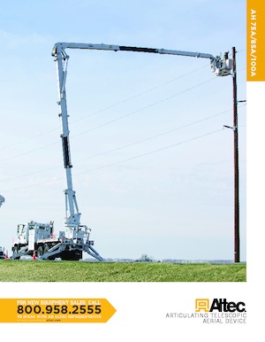 Nacele cu braț articulat montate pe trailer Altec AH100A