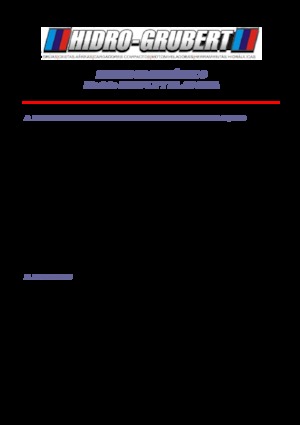 Nacele cu braț articulat montate pe trailer Hidro-Grubert BL 20CA