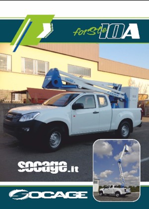 Nacele cu braț articulat montate pe trailer Socage forSte 10 A