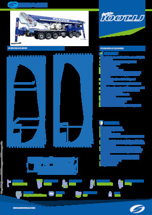 Nacele telescopice montate pe camion Socage forSte 100TJJ