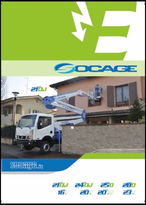 Nacele cu braț articulat montate pe trailer Socage forSte 25 D