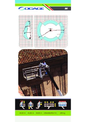 Nacele telescopice montate pe camion Socage forSte 44 TJ