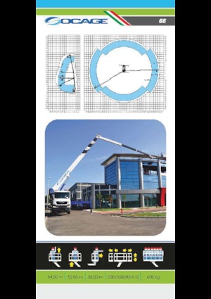 Nacele telescopice montate pe camion Socage forSte 54 TJJ