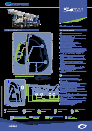 Nacele telescopice montate pe camion Socage forSte 54 TJJ