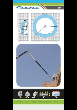 Nacele cu braț articulat montate pe trailer Socage forSte 61 TJJ
