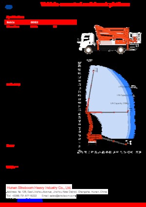 Nacele cu braț articulat montate pe trailer Sinoboom GKH22
