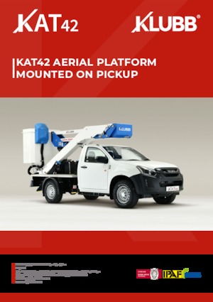 Nacele cu braț articulat montate pe trailer Klubb KAT42