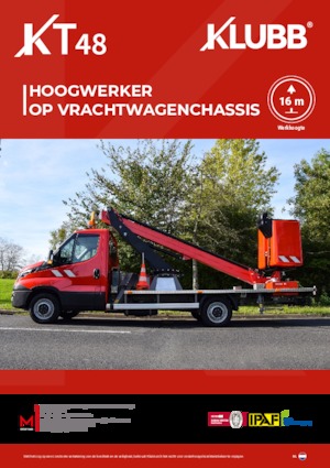 Nacele cu braț articulat montate pe trailer Klubb KT48