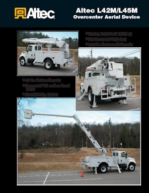 Nacele cu braț articulat montate pe trailer Altec L45M