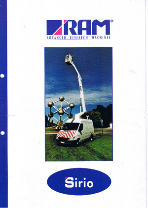 Nacele cu braț articulat montate pe trailer RAM Sirio 110 T