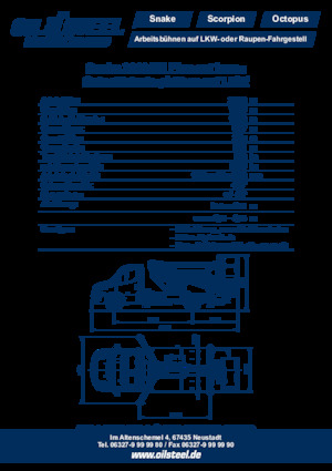 Nacele cu braț articulat montate pe trailer Oil & Steel Snake 2010 H EL