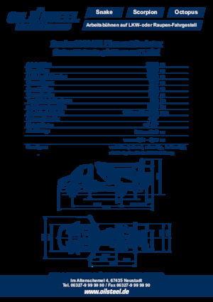 Nacele cu braț articulat montate pe trailer Oil & Steel Snake 2010H Plus